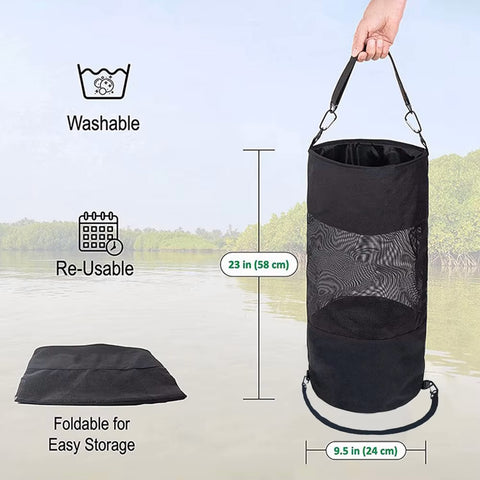 Portable trash container