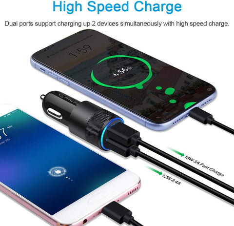 Car charger USB+PD 3.1A TYPE C