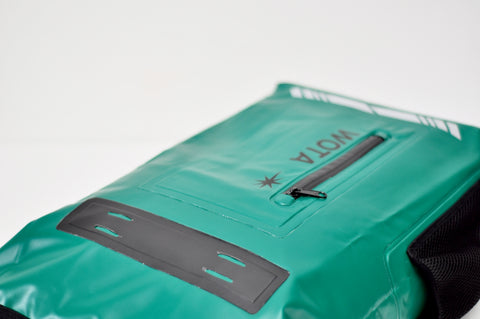 30-Liter Water Green Backpack with Sealed Zippers